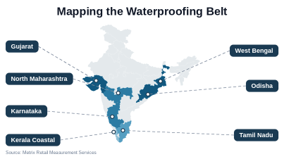 Mapping high growth Waterproofing: Opportunity is in the soaked markets